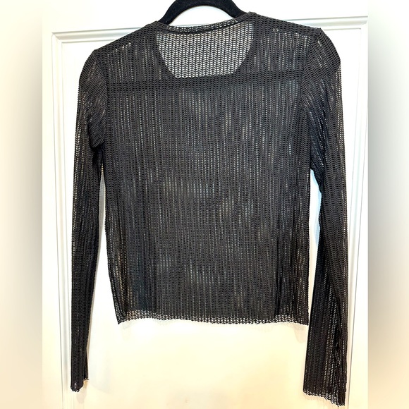 Zara mesh long sleeve crop top - Picture 2 of 4